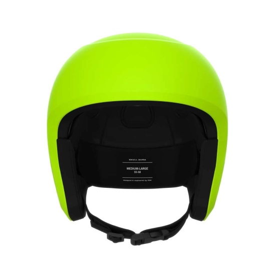 POC Skull Dura Jr Fluorescent Yellow/Green Matt závodní lyžařská helma