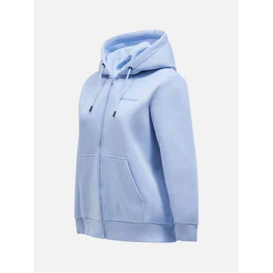 Peak Performance Original Small Logo Zip W Amity Blue mikina