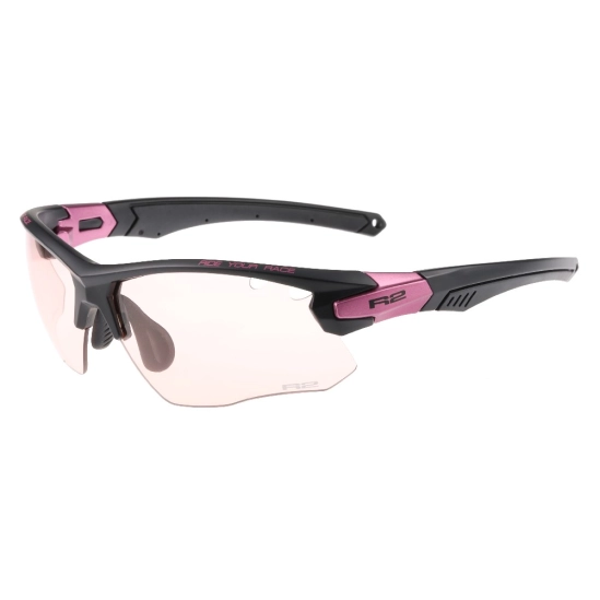 R2 CROWN Black/pink, purple photochromatic sportovní brýle