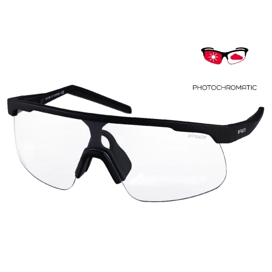 R2 LIT black matt photochromatic juniorské sportovní brýle