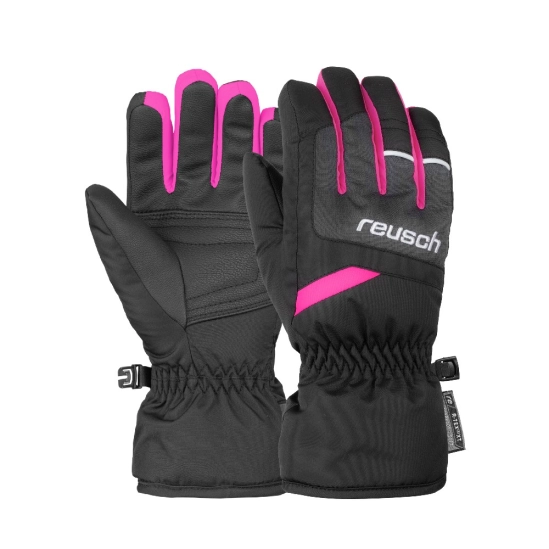 Reusch Bennet R-TEX XT JR black/blkmel/pink glo dětské rukavice