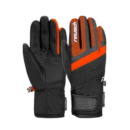 Reusch Duke R-TEX XT JR black/black melange/shocking orange rukavice