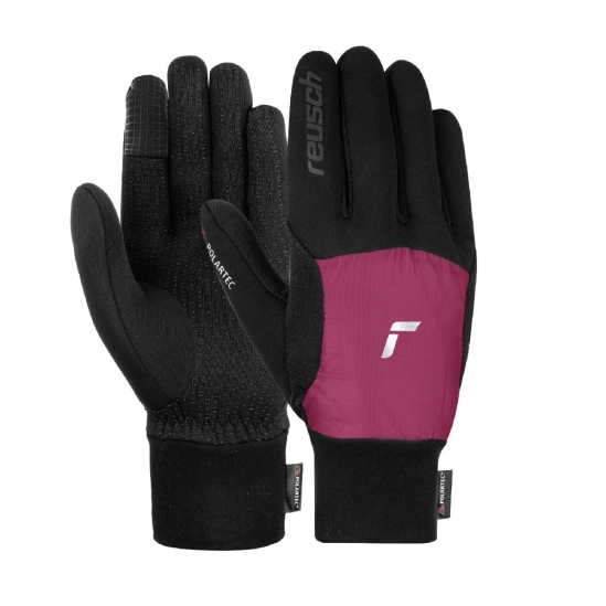 Reusch Garhwal Hybrid Touch-Tec black/very berry rukavice