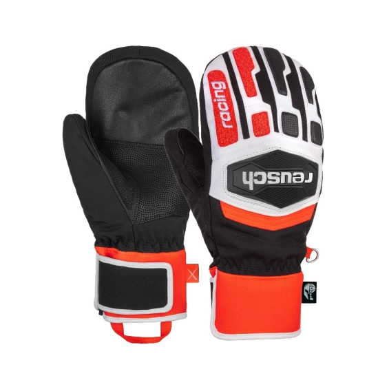 Reusch Worldcup Warrior Prime R-TEX XT JR Mitten black/white/fluo red palčáky