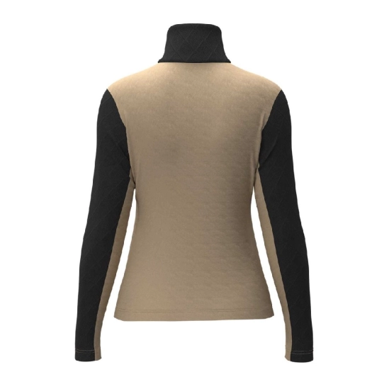 Zero RH+ Twist Half Zip W Jersey Sand/Black dámská mikina