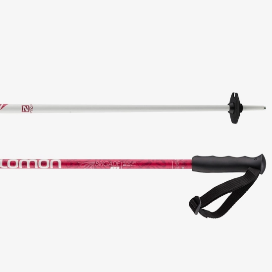 Salomon BRIGADE JR Pink lyžařské hůlky