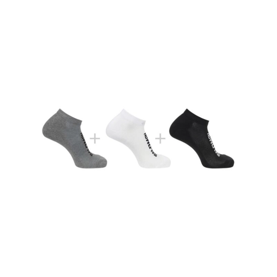 Salomon Everyday Low 3-pack black+white+grey socks