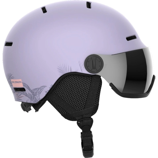 Salomon ORKA Visor Evening Haze dětská helma s visorem