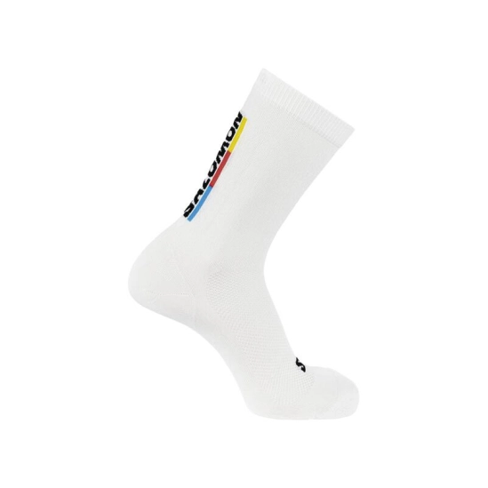Salomon Pulse Race Flag Crew White socks