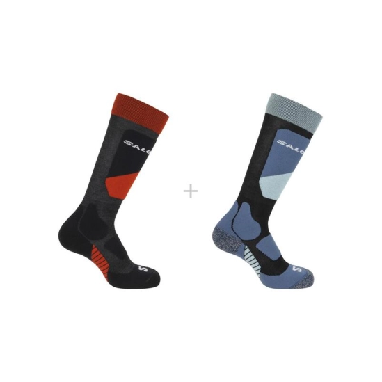 Salomon S/ACCESS JR 2-pack Black/Magnet ski socks