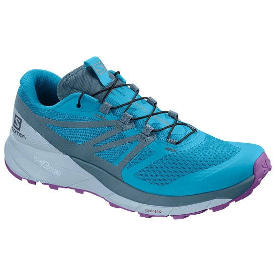 Salomon Sense Ride 2 W Cyan blue/Mallar dámské běžecké boty vel. UK4