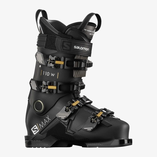 Salomon S/MAX 110 W Black/Golden Glow Metallic dámské lyžařské boty