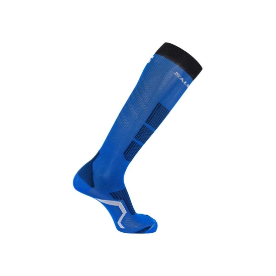 Salomon S/PRO Race blue/deep black/white ski socks
