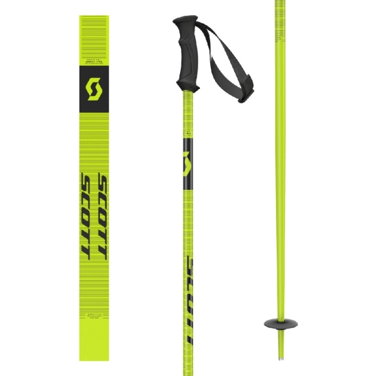 Scott 540 PRO neon yellow lyžařské hůlky
