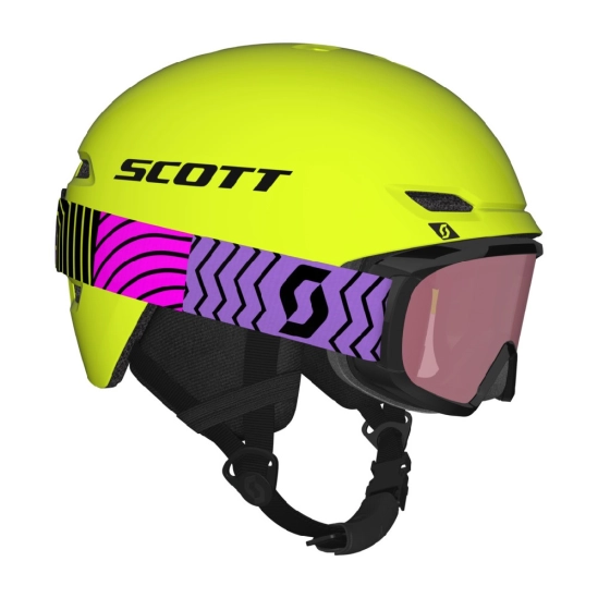 Scott Combo Keeper + Witty Neon yellow JR set helma+brýle