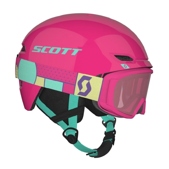 Scott Combo Keeper + Witty Neon pink JR set helma+brýle