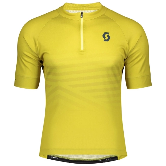 Scott Endurance 20 yellow/ntf blue pánský cyklo dres s krátkým rukávem