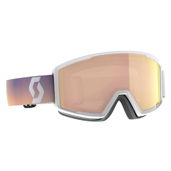 Scott Factor PRO White/Soft pink S2 lyžařské brýle