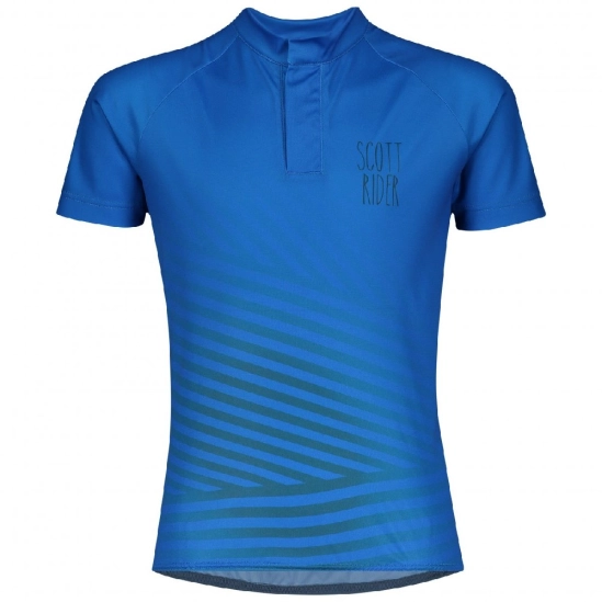 Scott JR RC Team skydive blue/nightfall blue dětský cyklo dres