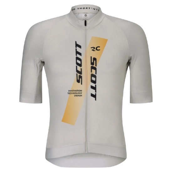 Scott RC Pro SS cotton white/gleam orange pánský dres