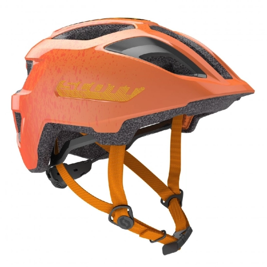 Scott Jr Spunto Fire orange dětská cyklistická helma