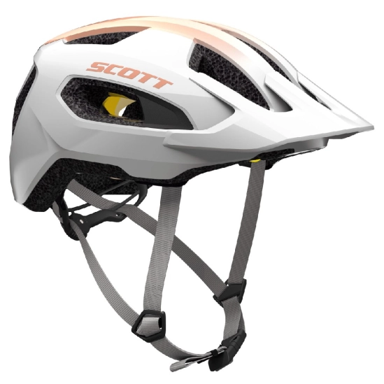 Scott Supra Plus pearl white/rose beige cyklistická helma