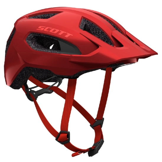 Scott Supra striker red cyklistická helma