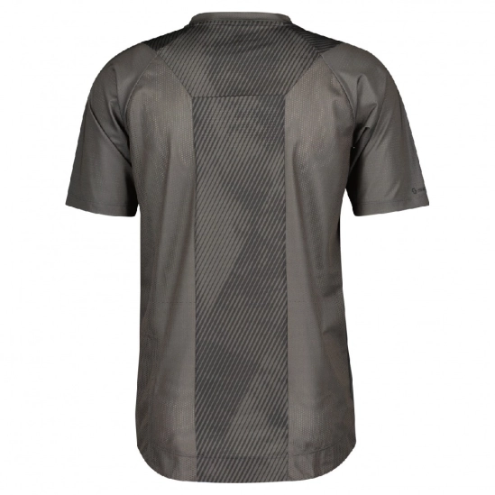 Scott Trail Vertic Zip SS dark grey/black pánské cyklo triko