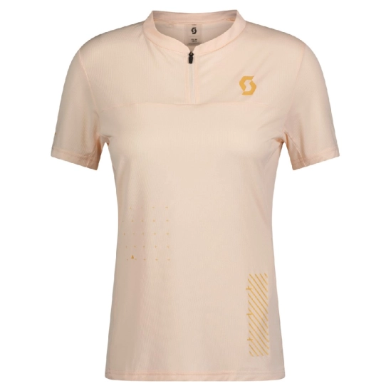 Scott Trail Vertic Zip SS Sugar pink dámský cyklistický dres