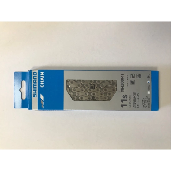SHIMANO CN-E8000-11 řetěz pro e-kola, 11 rychl., 126 čl., rychlospojka
