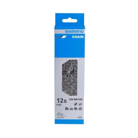 SHIMANO XT CN-M8100 řetěz, 12 rychl., 138 čl., rychlospojka
