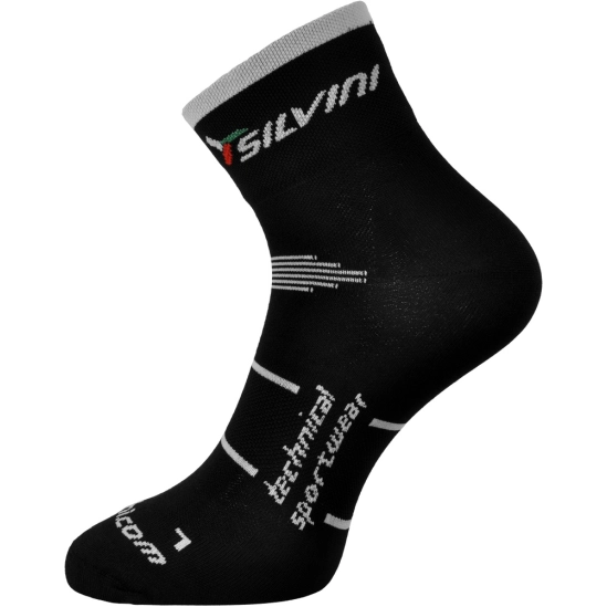 Silvini ORATO black cyklistické ponožky