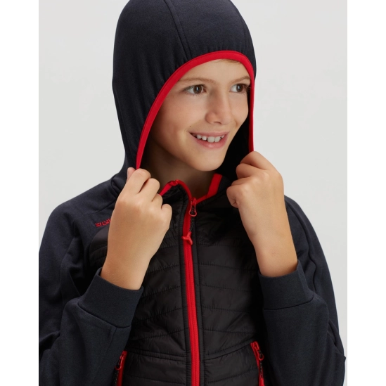 Silvini TRIGNO black-red dětská funkční mikina