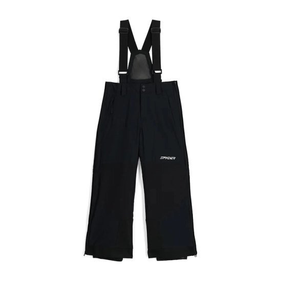 Spyder GUARD SIDE ZIP pants black juniorské celopropínací lyžařské kalhoty