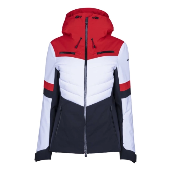 Stöckli Performance Jacket White-Black-Red dámská bunda