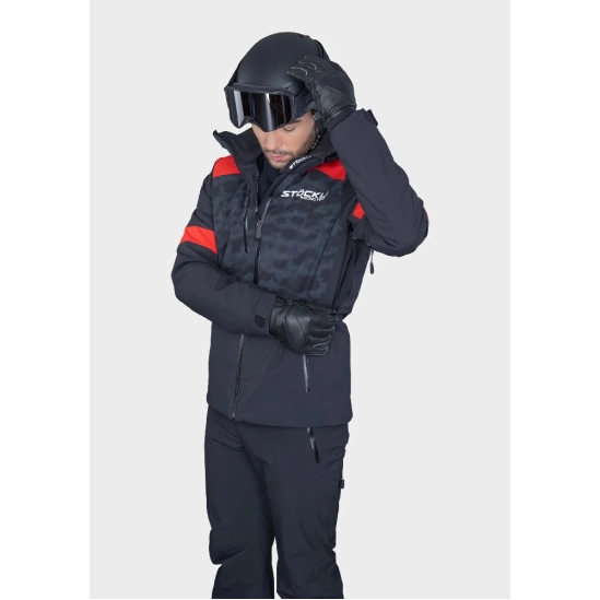 Stöckli WRT Jacket black/red pánská lyžařská bunda