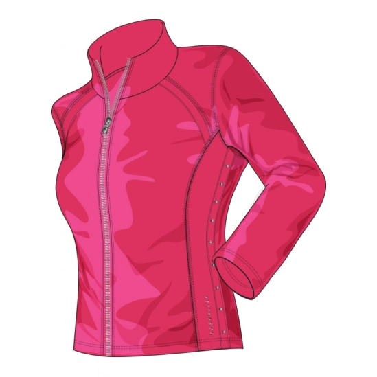 Sun Valley BRIM pink dámská microfleece mikina světle růžová