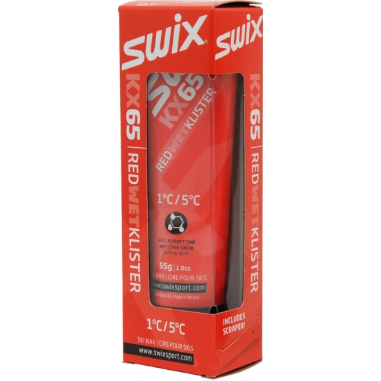 Swix KX65 Klistr červený tuba, 55g, +1°C/+5°C