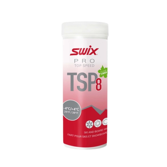 Swix TSP08 Top speed Powder red vosk skluzný, +4°C/-4°C