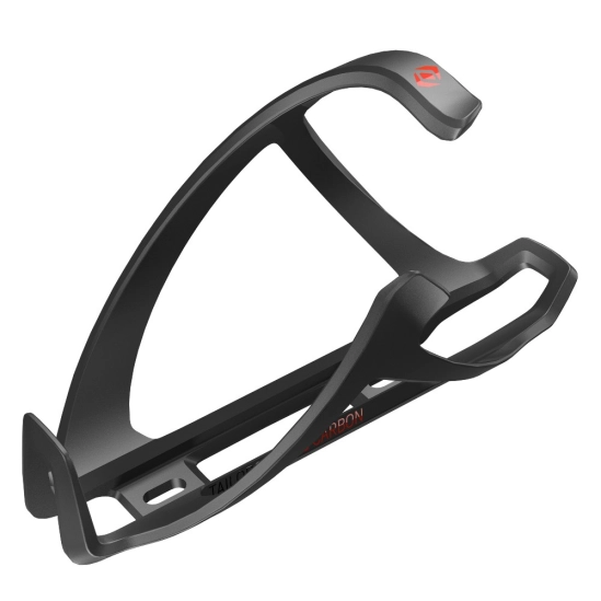 Syncros Tailor cage 1.0 black/spicy red košík na bidon (lahev)