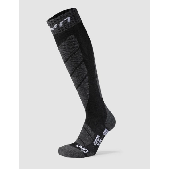 UYN Ski Junior Socks Black dětské lyžařské ponožky