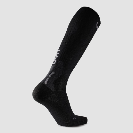 UYN Ski One Alpine Merino Socks Black/Grey lyžařské podkolenky
