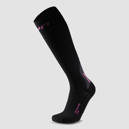 UYN Ski One Alpine Merino Socks Black/Grey lyžařské podkolenky