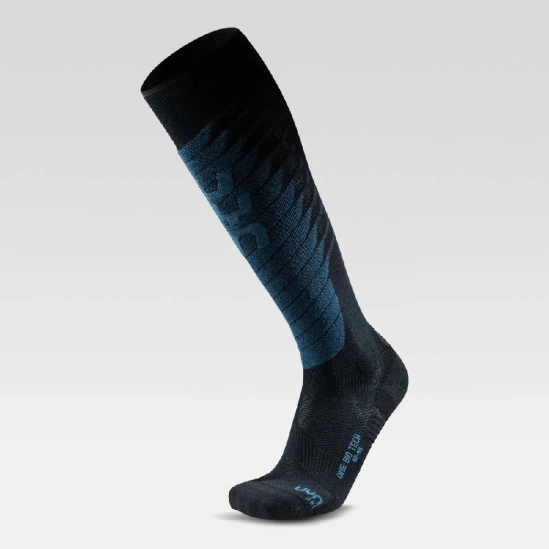 UYN Ski One Biotech Socks Man black/blue lyžařské podkolenky