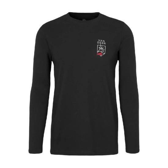 Van Deer Crew Longsleeve black pánské triko